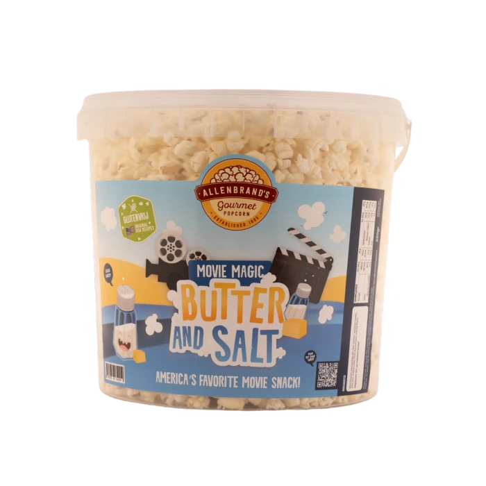 Allenbrands Gourmet Popcorn Butter And Salt Popcorn
