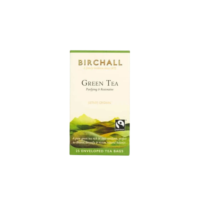 Birchall Groene Thee 25 Plantaardige Theezakken 1 Birchall Groene Thee 25 Plantaardige Theezakken