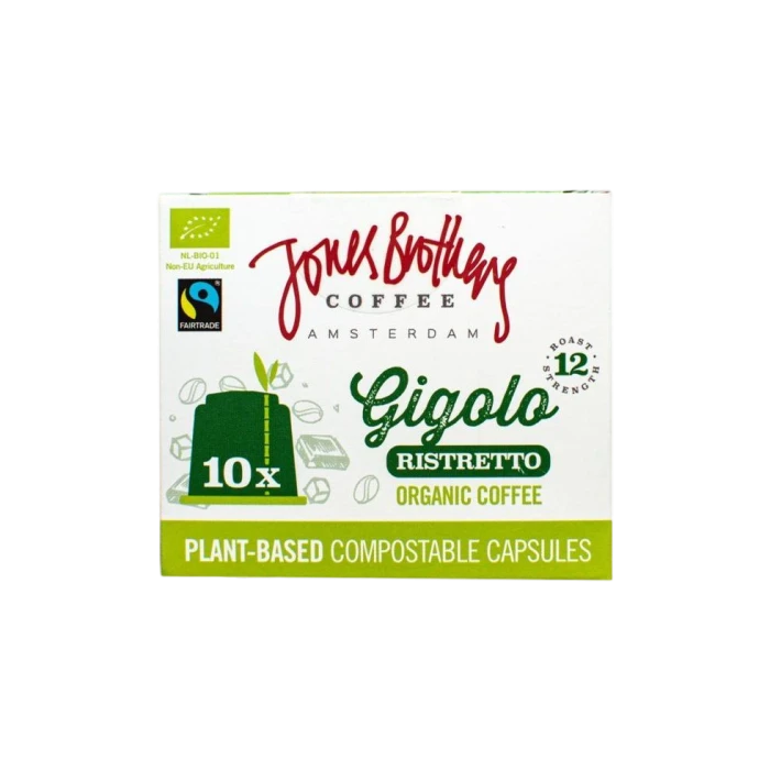 Jones Brothers Gigolo Voor Nespresso® Compostable Koffiecups 1 Jones Brothers Gigolo Voor Nespresso® Compostable Koffiecups