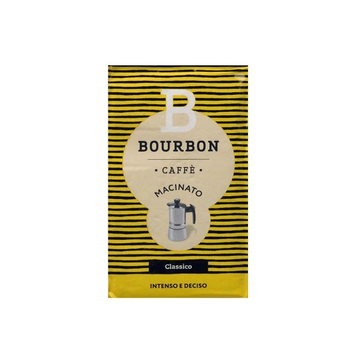 Lavazza Bourbon Classico Intenso E Deciso Gemalen Koffie 250 G. 1 Lavazza Bourbon Classico Intenso E Deciso Gemalen Koffie 250 G.