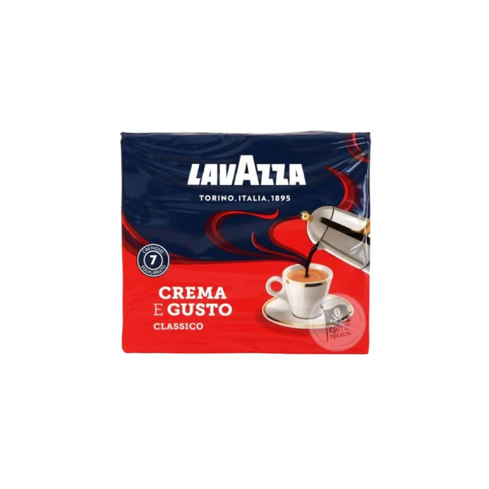 Lavazza Crema E Gusto Classico Gemalen Koffie 500 G. 1 Lavazza Crema E Gusto Classico Gemalen Koffie 500 G.