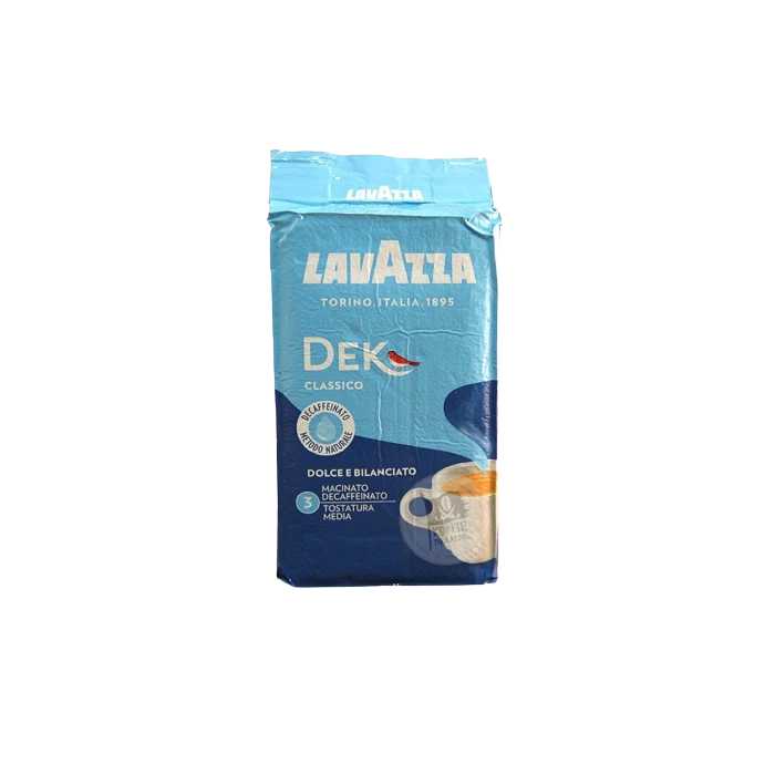 Lavazza Dek Decaffeinato Koffie CAFEÏNEVRIJ 250 G. 1 Lavazza Dek Decaffeinato Koffie CAFEÏNEVRIJ 250 G.