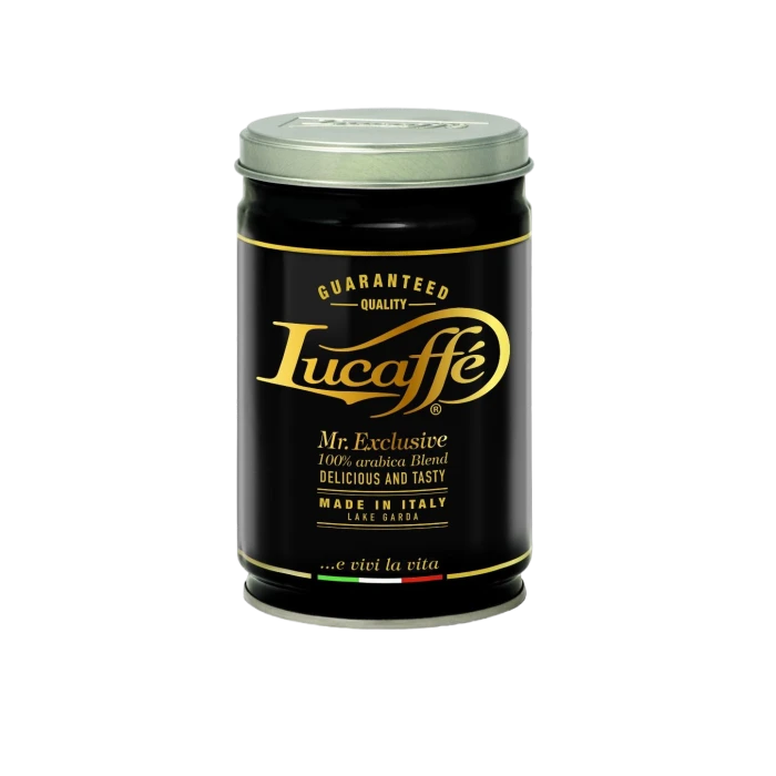 Lucaffé Mr. Exclusive Gemalen Koffie 250 G. 1 Lucaffé Mr. Exclusive Gemalen Koffie 250 G.