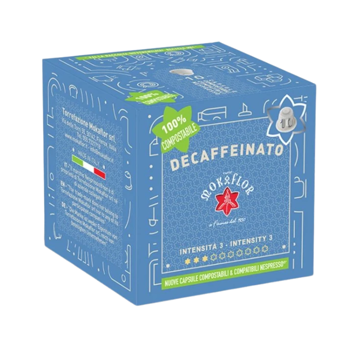 Mokaflor Decaffeinato Capsules Voor Nespresso® Koffiecups 1 Mokaflor Decaffeinato Capsules Voor Nespresso® Koffiecups